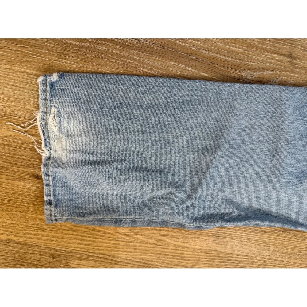 Polo‎ Ralph Lauren Varick Slim Straight Distressed Light Wash Blue Jeans 36x32